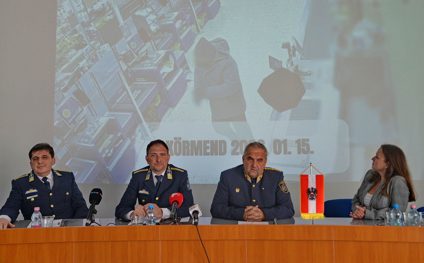 Osztrák-magyar sajtótájékoztató Szombathelyen - Elfogták a güssingi és körmendi rablás elkövetőjét