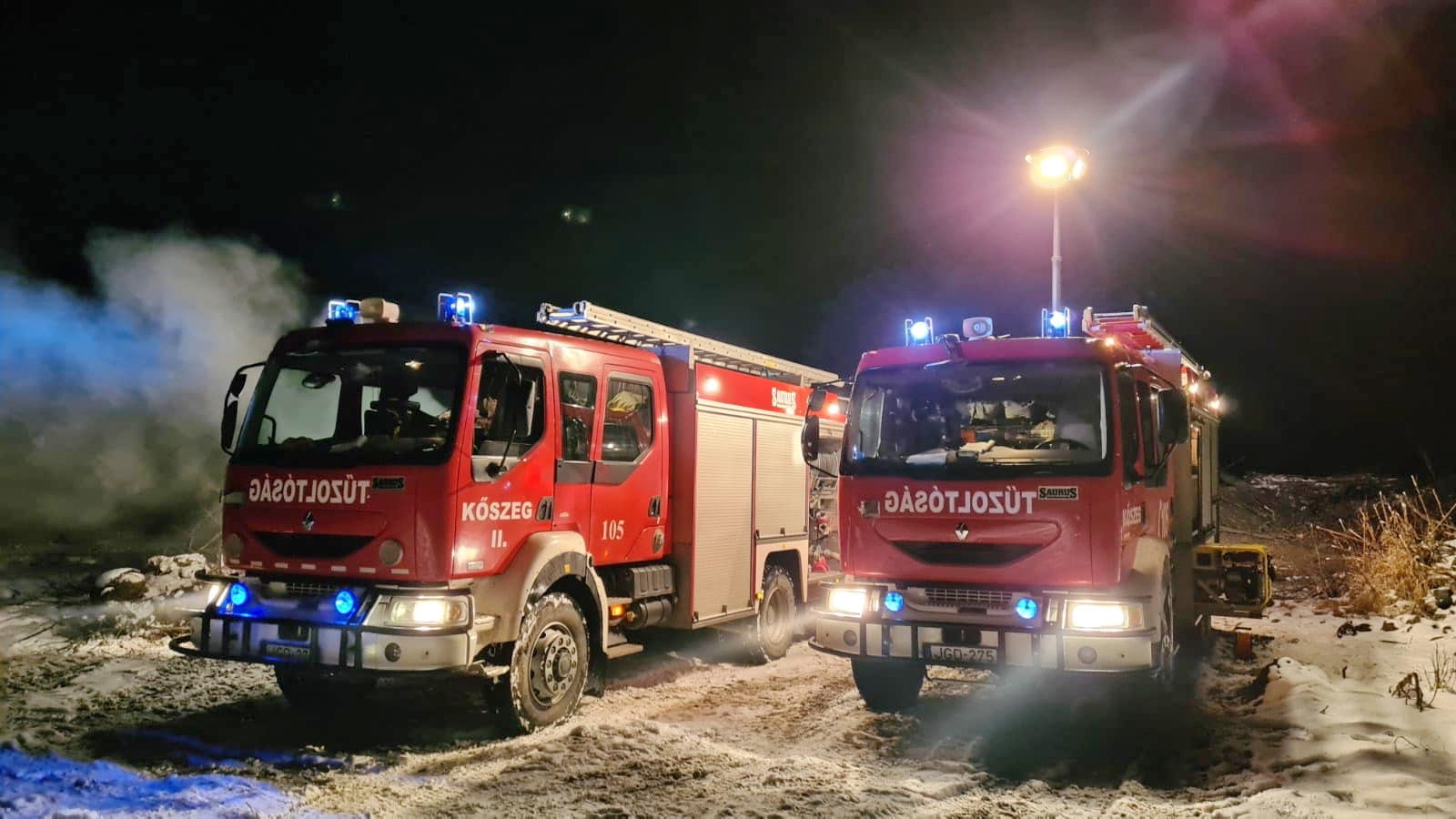 Fanyesedék égett Kőszeg külterületén Fotó: Kőszegi Önkormányzati Tűzoltóság