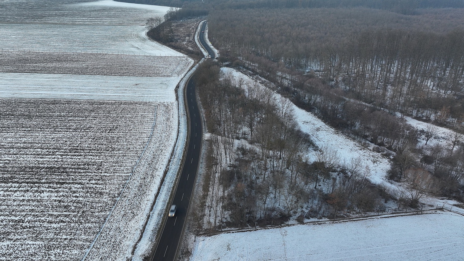 Télen jobban belátni az erdős területekre