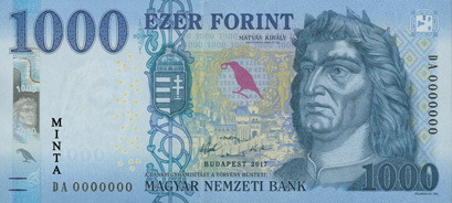 Megújított 1000 forintos címlet