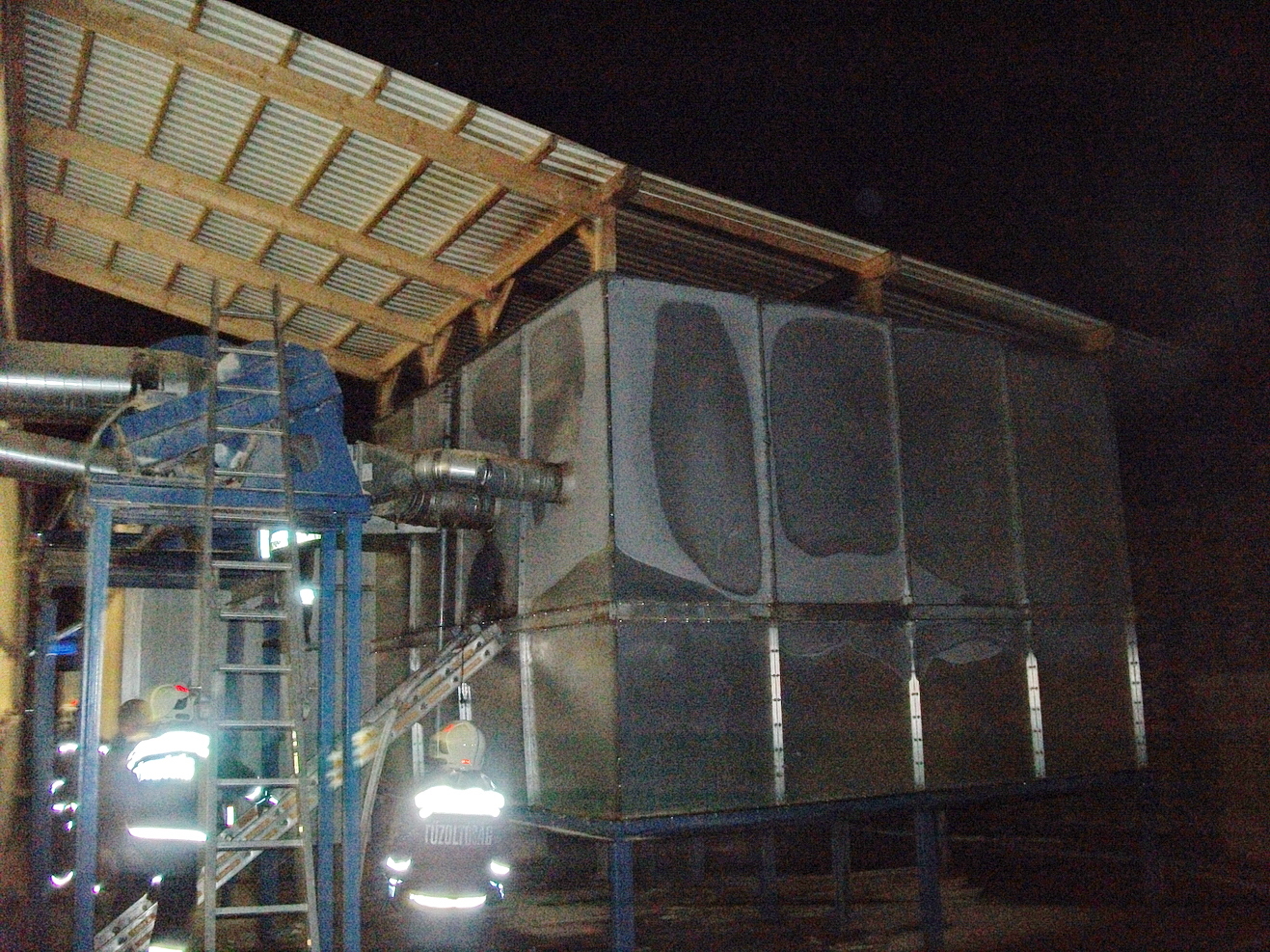 Porrobbanás egy szentgotthárdi üzemben - Fotó: Vas MKI