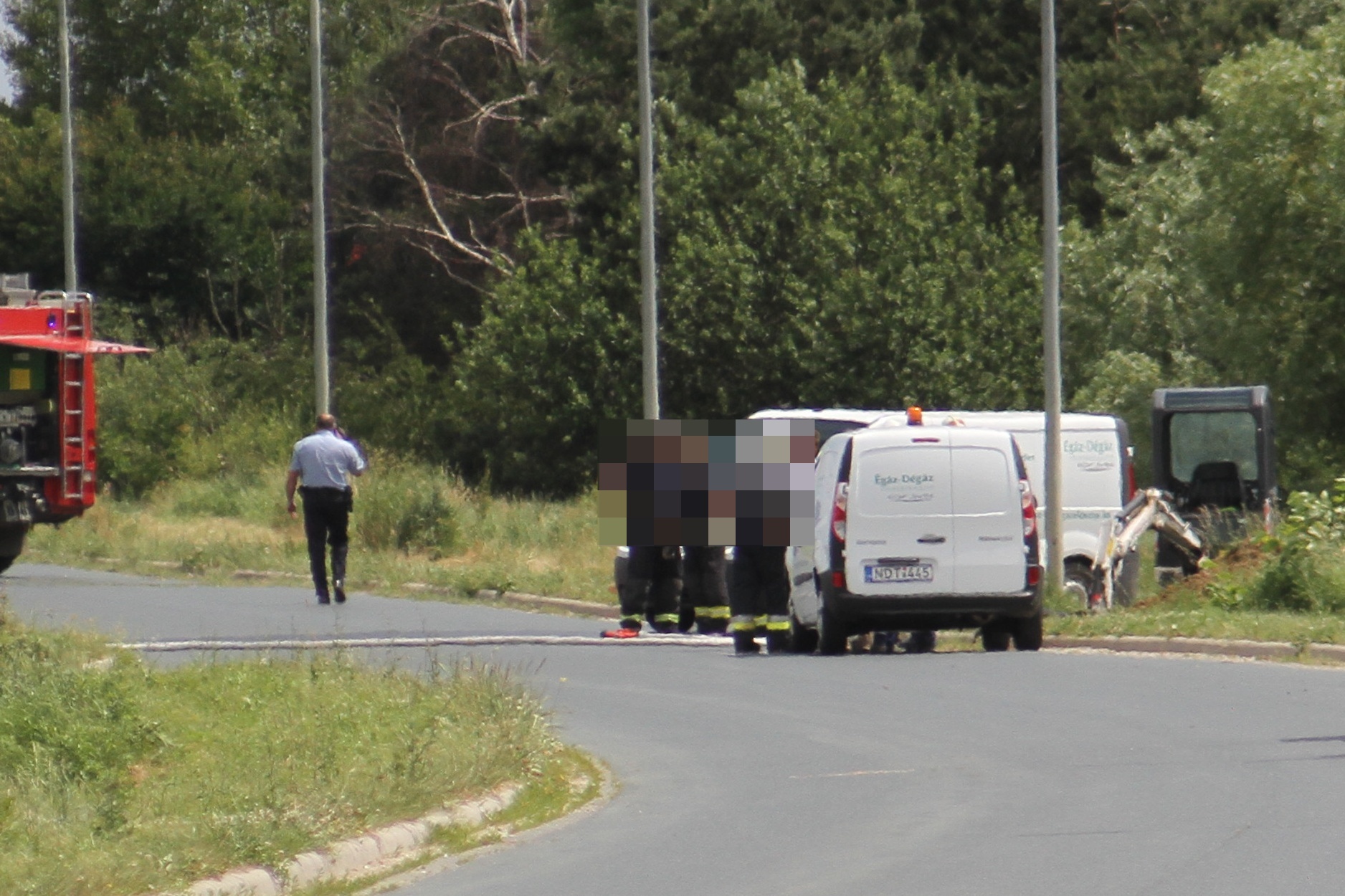 Munkagép vágott át egy gázvezetéket Körmenden 3.