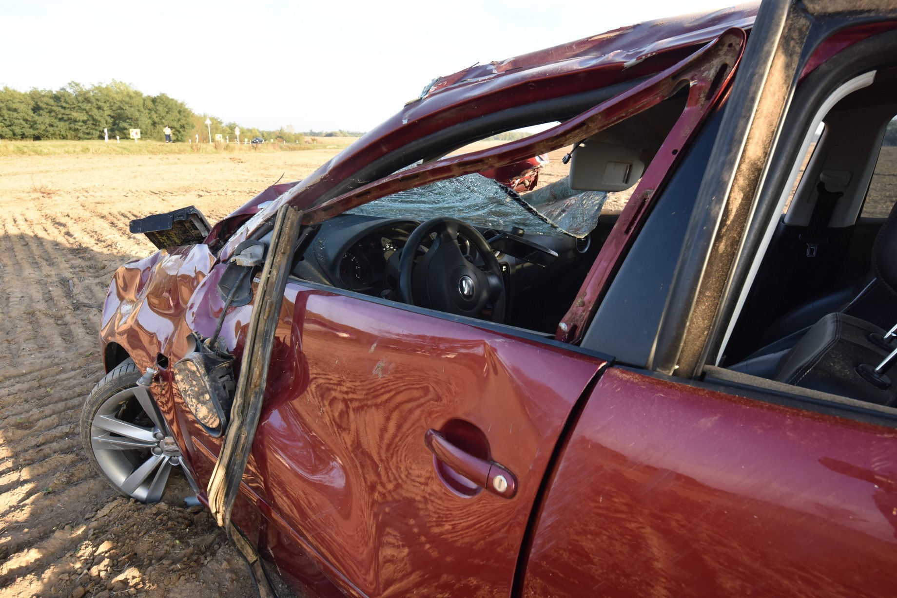 Seat szenvedett balesetet Sorokpolány közelében