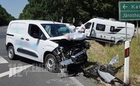 Citroen lakóautó hajtott Toyota furgon elé a 84-es főúton, a kelédi elágazóban