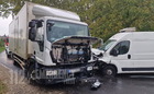 Tojásszállító Citroen furgon ütközött Iveco teherautóval Acsádon