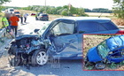 Lerepített az útról egy Fiatot egy Hyundai Sitke közelében, a 834-es főúton