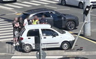Jelzőlámpának lökött egy Daewoo-t egy Volvo Szombathelyen - nagy torlódást okoztak az elsötétülő forgalomirányító eszközök
