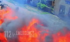 Fotó a lángoló mozdonyról - tűzfolyamot húzott maga után az állomáson áthaladva