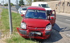 Megálló Toyotának és oszlopnak ütközött egy Citroen Szombathely határában