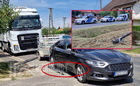 Lelógó távközlési vezetékbe beakadó kamion rántott magával oszlopot Szombathelyen