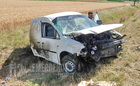 Őz szaladt a VW elé, többször is a levegőbe pattant az autó az árokból a 88-as főúton, Sárvár közelében