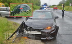 Két Toyota ütközött a 87-es főúton, Szombathely és Táplánszentkereszt között