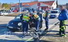 Gyalogátkelőhelyen tekert Volkswagen oldalába egy kerékpáros Kőszegen