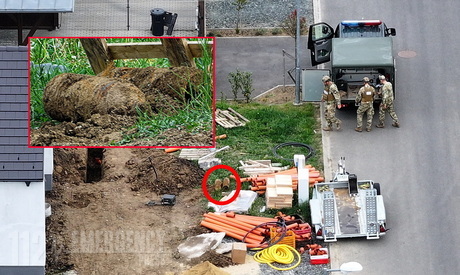 Két világháborús repesz-romboló bomba került elő Szombathelyen - kiürítették a környező házakat