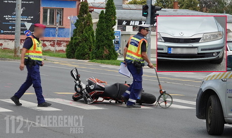 KTM motornak ütközött egy Renault Szombathelyen – mindkét sofőr máshogy emlékszik az esetre