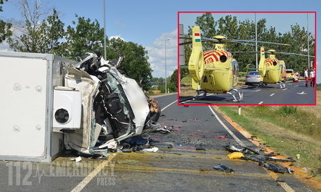 Elhunyt a sárvári balesetben súlyosan megsérült teherautósofőr - kisbusz hajtott a járműve elé a 84-es főúton