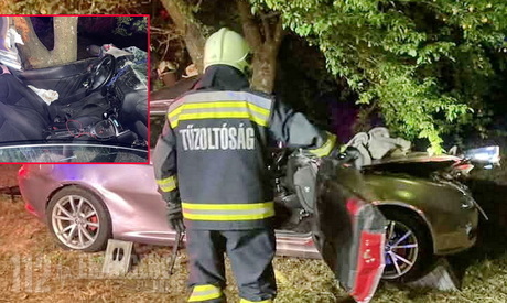 Életveszélyesen megsérült egy fiatal nő Gyöngyösfaluban - fának csapódott az Alfa Romeo