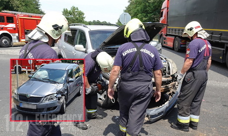 Skoda elé hajtott egy SsangYong a 84-esen, Sárvárnál - ketten megsérültek